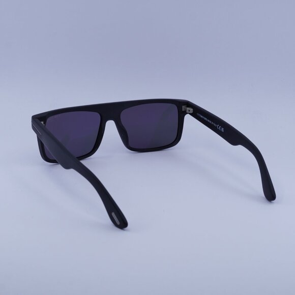 Tom Ford Polarized FT0999-N 02D Philippe Sunglasses Black Square Frame - Picture 4 of 10